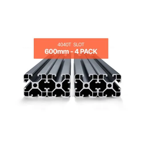 VEVOR 4er Set 600 mm T-Nut 4040 Aluminium-Strangpressprofil, eloxierte Linearschiene nach europäischem Standard, Nutenprofil für 3D-Drucker, CNC-Maschine DIY, Lasergravur, Schwarz VEVOR 4er Set 600 mm T-Nut 4040 Aluminium-Strangpressprofil, eloxierte Linearschiene nach europäischem Standard, Nutenprofil für 3D-Drucker, CNC-Maschine DIY, Lasergravur, Schwarz