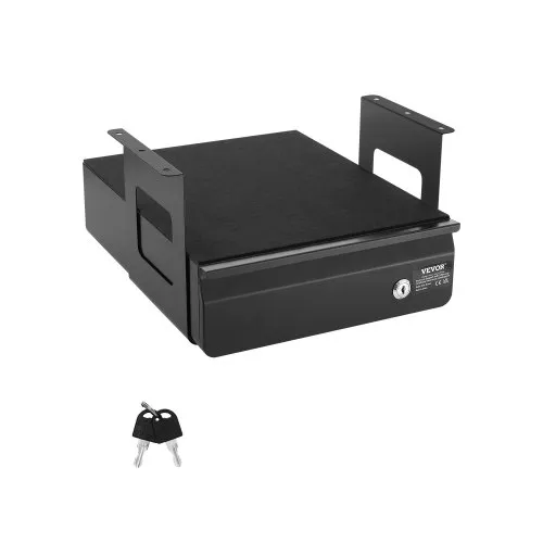 VEVOR Untertisch Schublade 365x335x185 mm, Unterbau Schreibtisch, versteckter Schreibtisch-Aufbewahrungs-Organizer, abschließbare Bleistiftschublade unter dem Tisch für Sitz-Steh-Arbeitsplätze VEVOR Untertisch Schublade 365x335x185 mm, Unterbau Schreibtisch, versteckter Schreibtisch-Aufbewahrungs-Organizer, abschließbare Bleistiftschublade unter dem Tisch für Sitz-Steh-Arbeitsplätze