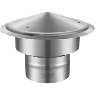 VEVOR Schornsteinabdeckung Edelstahl 304 Kaminhaube 300x300x220mm Kaminabdeckung Regenhaube Schornsteinhaube Φ150 mm Plattendurchmesser Kaminhut kompatibel mit verschiedenen Schornsteintypen VEVOR Schornsteinabdeckung Edelstahl 304 Kaminhaube 300x300x220mm Kaminabdeckung Regenhaube Schornsteinhaube Φ150 mm Plattendurchmesser Kaminhut kompatibel mit verschiedenen Schornsteintypen