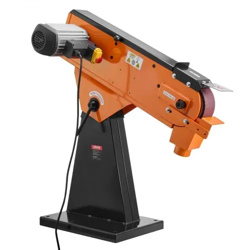 VEVOR Bandschleifer 7,62x200,7 cm, 2100 W, 900 U/min, Industriequalität, mit 0° - 45° einstellbarem Winkel & Staubabsauganschluss für die professionelle Holz- & Metallbearbeitung – Bild 8