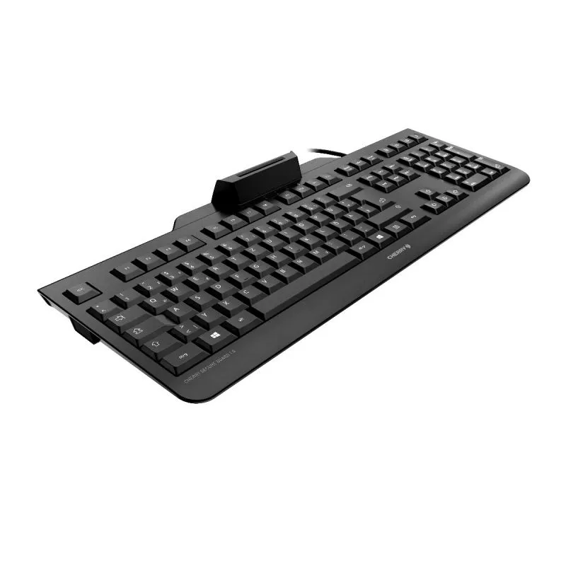 CHERRY SECURE BOARD 1.0 Kabelgebundene Chipkarten Tastatur, Schwarz, USB (QWERTZ - DE) – Bild 2