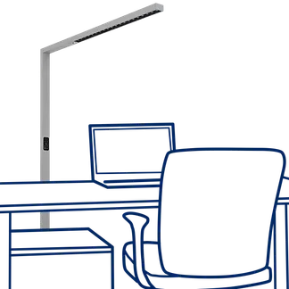 LED-Schreibtisch-Stehleuchte ROLF KERN Clever-Pro mit Touch Display, PIR & Tageslicht-Sensor LED-Schreibtisch-Stehleuchte ROLF KERN Clever-Pro mit Touch Display, PIR & Tageslicht-Sensor