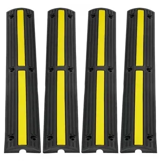 VEVOR Kabelschutzmatte Kabelkanal schwarz Kabelkanal außenbereich 4x 1-Kanal Schlauchbrücke Kabelbrücke Überfahrschutz Kabel 100x 15×3,1cm VEVOR Kabelschutzmatte Kabelkanal schwarz Kabelkanal außenbereich 4x 1-Kanal Schlauchbrücke Kabelbrücke Überfahrschutz Kabel 100x 15×3,1cm