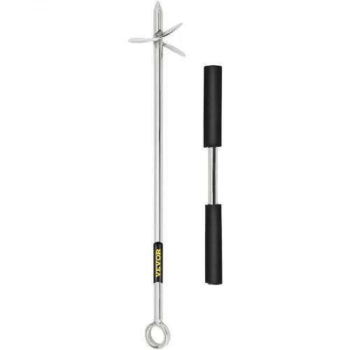 VEVOR Sandanke Bohrer zum Strand und zur Sandbank, 45 cm Schraubanker aus Edelstahl 316 mit Abnehmbarem Griff, Bungee-Leine und Tragetasche, für Jet-Ski-PWC-Pontonkajak – Bild 10