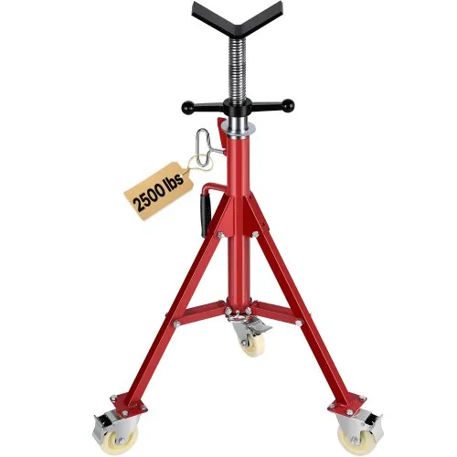 VEVOR Modell 1107A Einklappbare Rohrstütze mit V-Kopf, Rohrstütze mit 400 kg Gewichtskapazität / 0,32 – 30,48 cm Rohrkapazität, Rohrständer 71 – 131 cm verstellbar, Rohrbock Stahl mit Rollen VEVOR Modell 1107A Einklappbare Rohrstütze mit V-Kopf, Rohrstütze mit 400 kg Gewichtskapazität / 0,32 – 30,48 cm Rohrkapazität, Rohrständer 71 – 131 cm verstellbar, Rohrbock Stahl mit Rollen