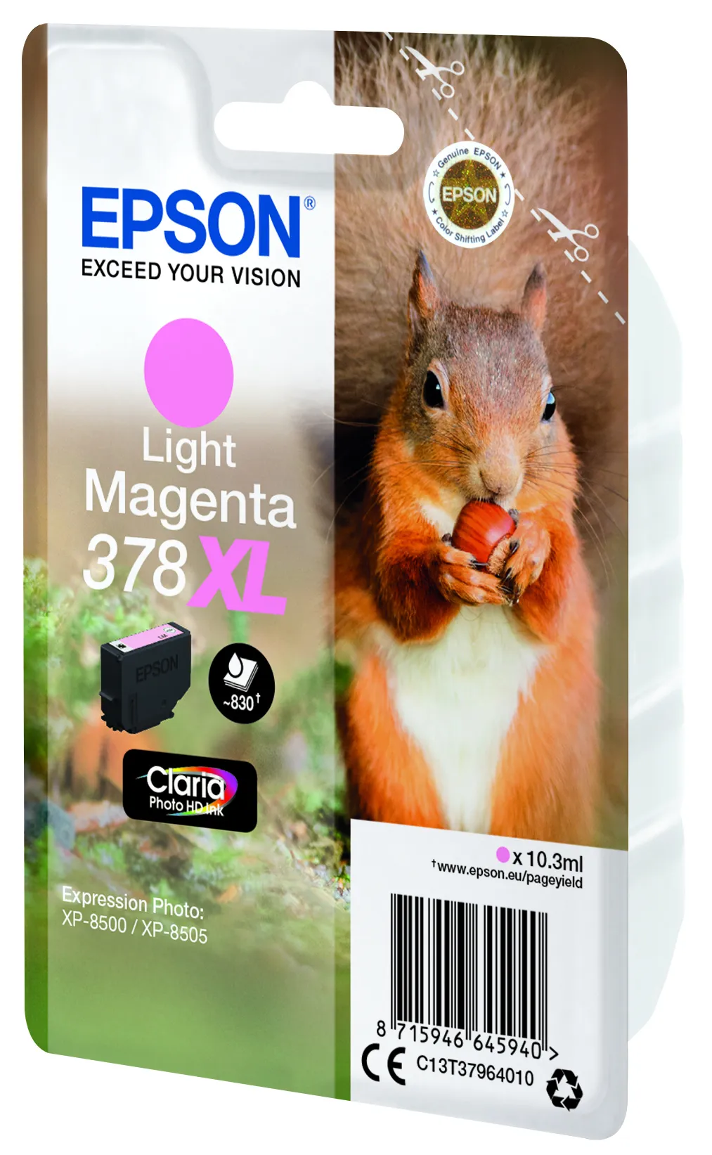 Epson Squirrel Singlepack Light Magenta 378XL Claria Photo HD Ink – Bild 3