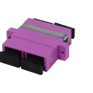 LWL-Kupplung,SC-Buchse/SC-Buchse, 50/125u Multimode, duplex, PVC, OM4, Keramikhülse, mit Flansch, Synergy 21 LWL-Kupplung,SC-Buchse/SC-Buchse, 50/125u Multimode, duplex, PVC, OM4, Keramikhülse, mit Flansch, Synergy 21