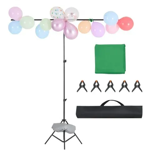 VEVOR Hintergrundständer verstellbares Fotohintergrundständer (Hintergrundtuch: 154 x 198 cm), tragbarer Hintergrundständer mit 1 Stativ, Bildschirmständer für Produktfotografie Studiofotografie – Bild 8