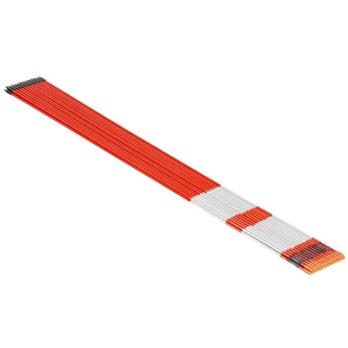 VEVOR Schneestangen, 200 Stück, 122 cm lang, 6,35 mm Durchmesser, Auffahrtstangen mit 30 cm Stahlbohrern, reflektierende Einfahrtsmarkierung, Fiberglasstangen für Parkplätze, Gehwege, Schneeräumen – Bild 8