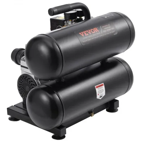 VEVOR-Luftkompressor, 4,6 Gallonen Stahltank, 1 PS 2,0 CFM@90 PSI ölfreier Luftkompressor und max. 120 PSI Druck, 80 dB ultraleiser tragbarer Kompressor, für Autoreparatur, Reifenbefüllung, Spritzlackierung – Bild 8