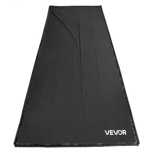 VEVOR Auffangmatte PVC-Garagenbodenmatte rutschfest (2,6 x 6,1 x 0,03 m) mit Abziehbesen, strapazierfähiger & wasserfester Auffangschutz Bodenschutz vor Schnee Regen Schlamm, Garagenmatte Schwarz – Bild 9