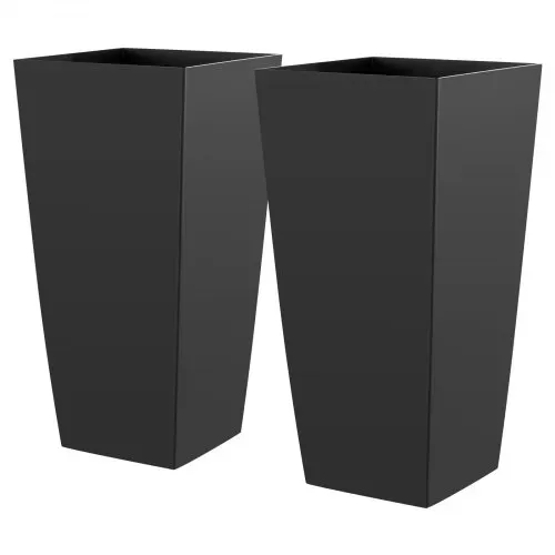 VEVOR Pflanztopf 325x325x665 mm 2er-Set, Hoher Blumentopf, Blumenkübel, PP-Pflanzgefäß, Planzkübel, Pflanzkasten mit Innentopf, Geeignet für Zimmer- & Gartenpflanzen, Schwarz – Bild 9