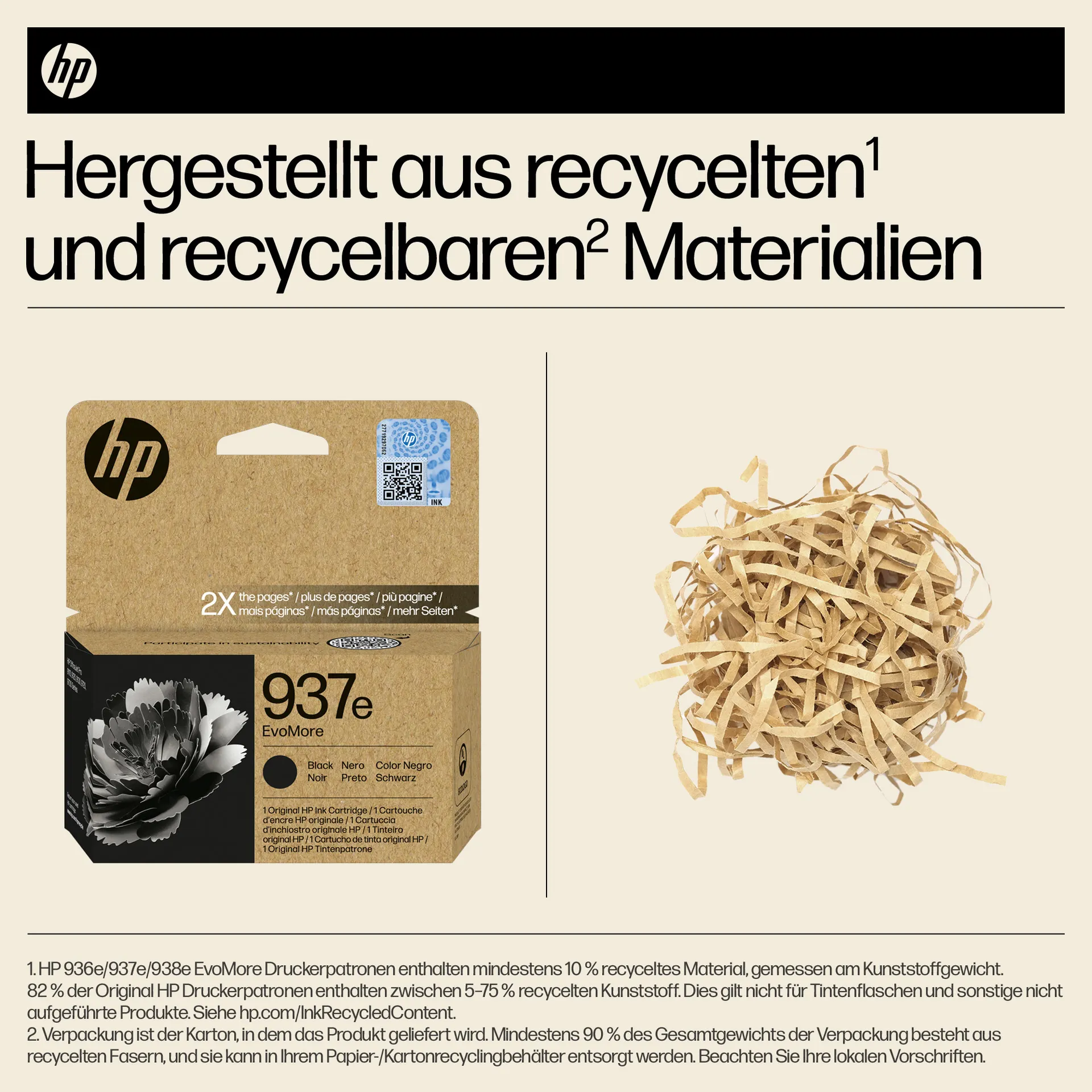 HP 937e EvoMore Schwarz Original Druckerpatrone – Bild 4