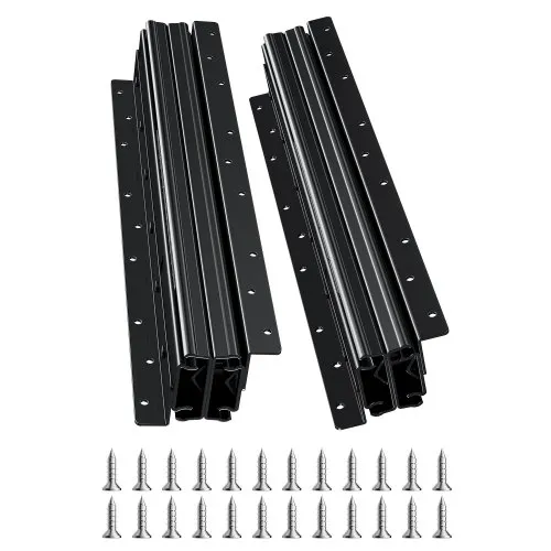 VEVOR Schubladenschienen Bodenhalterung, 40 cm, Vollauszug mit Kugellager unter Treppenschrankschienen, 117 kg Tragkraft, Unterschienen für Treppenschrankgleiter, zum Selbstaustausch, schwarz VEVOR Schubladenschienen Bodenhalterung, 40 cm, Vollauszug mit Kugellager unter Treppenschrankschienen, 117 kg Tragkraft, Unterschienen für Treppenschrankgleiter, zum Selbstaustausch, schwarz