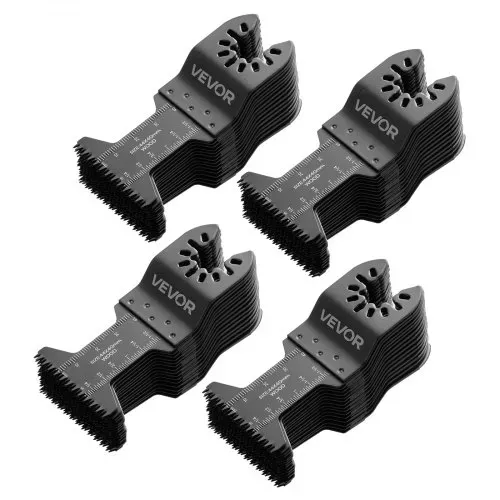 VEVOR 60 Stk. Multitool Sägeblätter, Oszillierende Sägeblätter mit Japanischen Zähnen, Oszillierwerkzeug Zubehör für Holz Kunststoff & PVC, Multitool Zubehör für Bosch Fein Dewalt Milwaukee Craftsman – Bild 8
