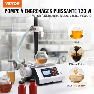 VEVOR Abfüllmaschine 2 L/min Flüssigkeitsabfüllmaschine 50–5000 g Flaschenabfüllmaschine 315 x 260 x 175 mm Pastenfüllmaschine 120-W-Pumpe Automatisch Füllmaschine ideal für Wein Milch usw. VEVOR Abfüllmaschine 2 L/min Flüssigkeitsabfüllmaschine 50–5000 g Flaschenabfüllmaschine 315 x 260 x 175 mm Pastenfüllmaschine 120-W-Pumpe Automatisch Füllmaschine ideal für Wein Milch usw.