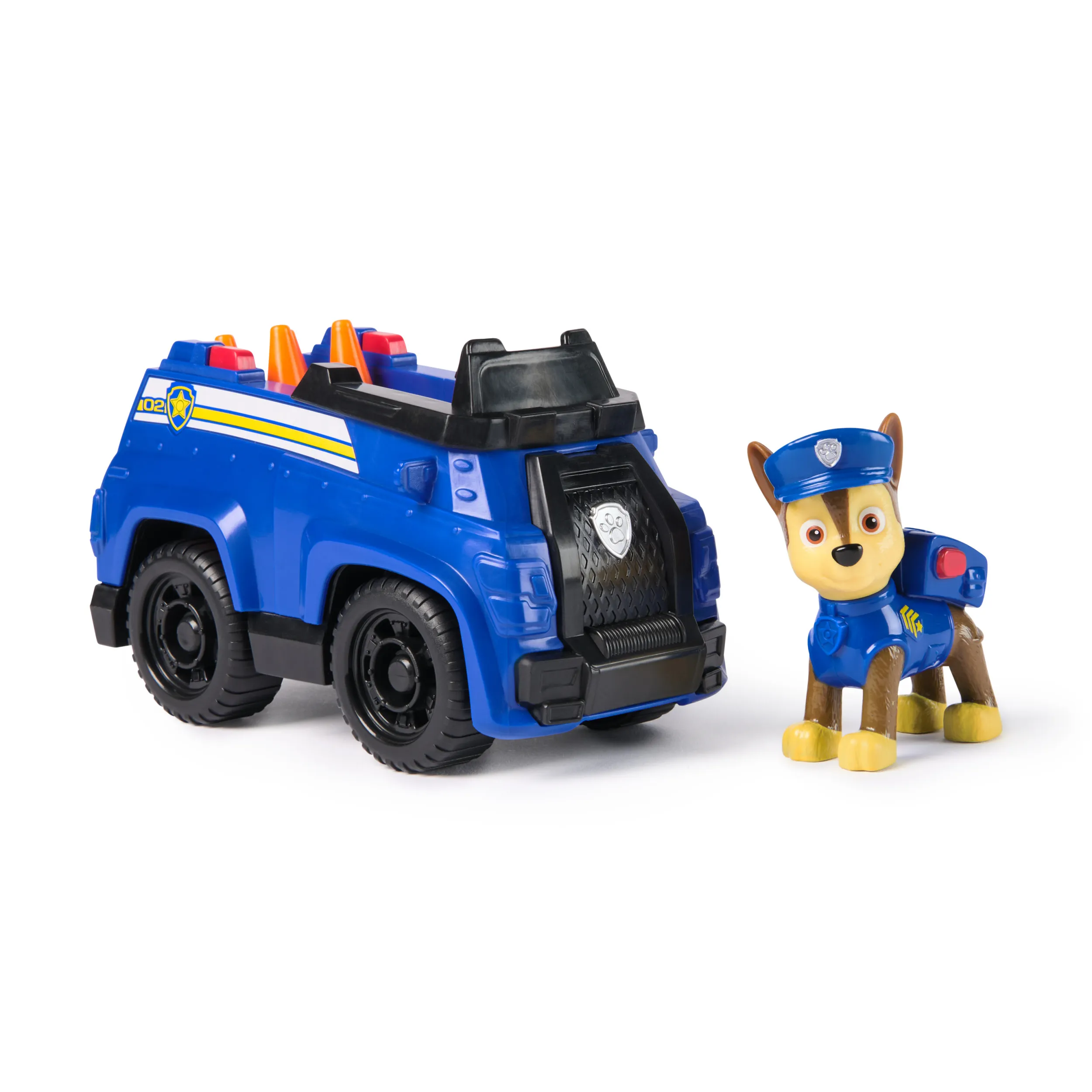 paw patrol spielzeug chase PAW Patrol Chase-Figur mit Polizei-Fahrzeug, stabiles Basis-Fahrzeug