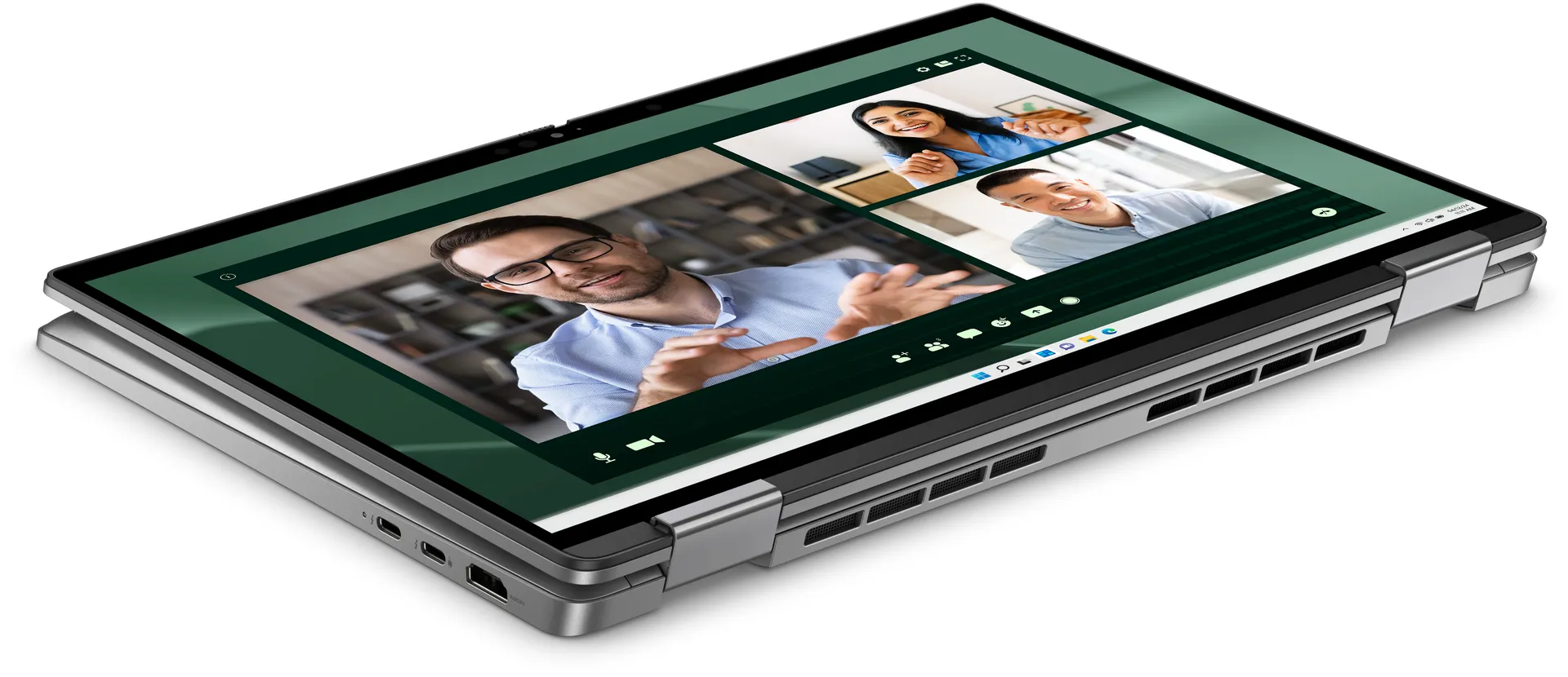 DELL Latitude 7350 2-in-1 Intel Core Ultra 5 135U Hybrid (2-in-1) 33,8 cm (13.3") Touchscreen Quad HD+ 16 GB LPDDR5x-SDRAM 512 GB SSD Wi-Fi 7 (802.11be) Windows 11 Pro Deutsch Grau – Bild 3