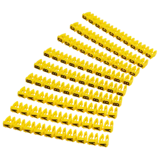Kabelmarker-Clips McPower, bedruckt mit Buchstaben, Kabeldurchmesser bis 6mm Kabelmarker-Clips McPower, bedruckt mit Buchstaben, Kabeldurchmesser bis 6mm