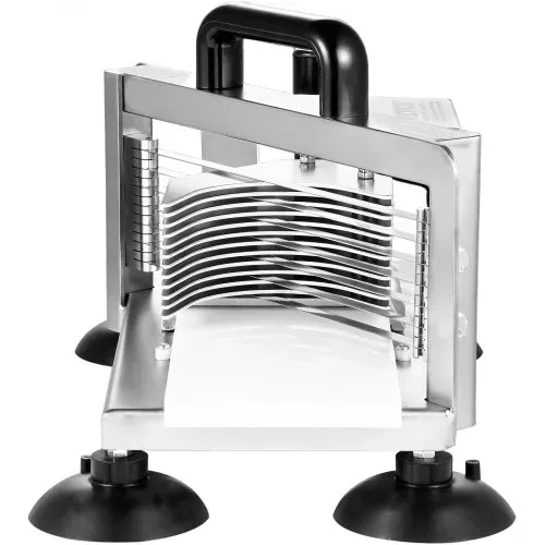 VEVOR Kommerzieller Tomatenschneider, 3/8 Zoll Tomatenschneider, Hochleistungs-Tomatenschneider aus Edelstahl, Manueller Gemüseschneider, zum Schneiden von Tomaten, Gurken, Bananen – Bild 10