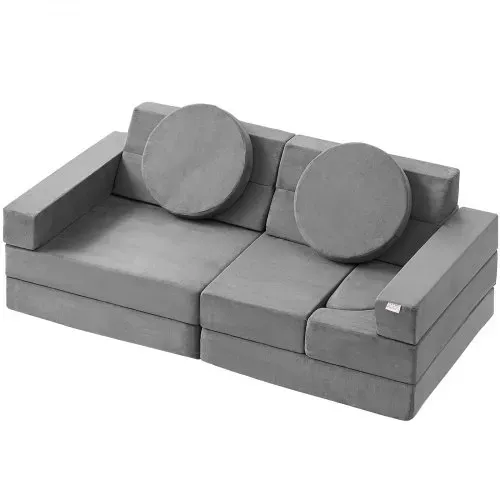VEVOR Spielsofa Kindersofa, 15 in 1 Kindersofa aus Schaumstoff, Matratze Multifunktional Spieltisch Puzzle Sofa, Kindersessel Faltbar, Pädagogisches Spielzeug Kindersessel Spielsofa Kuschelecke – Bild 9