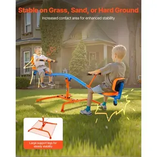 VEVOR Kinderwippe 2640 x 930 x 710 mm, Wippe bis 136 kg belastbar, Gartenwippe mit Griffen, Schaukelwippe, Karussellwippe für draußen, 360 Grad drehbar, Spielzeug für Kinder ab 3 Jahren VEVOR Kinderwippe 2640 x 930 x 710 mm, Wippe bis 136 kg belastbar, Gartenwippe mit Griffen, Schaukelwippe, Karussellwippe für draußen, 360 Grad drehbar, Spielzeug für Kinder ab 3 Jahren