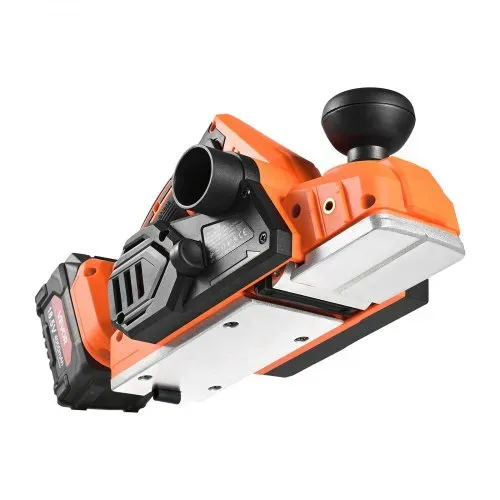 VEVOR Akku-Hobel, 82 mm Schnittbreite, 15000 U/min Elektrohobel für Holz mit 4,0 Ah 18 V Lithium-Akku, bürstenlosem Motor, einstellbarer Schnitttiefe, Staubfangbeutel, für die Holzbearbeitung – Bild 9