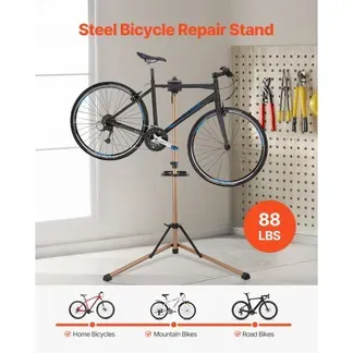 VEVOR Fahrradreparaturständer Fahrradmontageständer 39,9 kg belastbar mit 105–152 cm einstellbarer Höhe & magnetischer Werkzeugablage, faltbarer Wartungsständer für Mountainbikes Road Bike VEVOR Fahrradreparaturständer Fahrradmontageständer 39,9 kg belastbar mit 105–152 cm einstellbarer Höhe & magnetischer Werkzeugablage, faltbarer Wartungsständer für Mountainbikes Road Bike