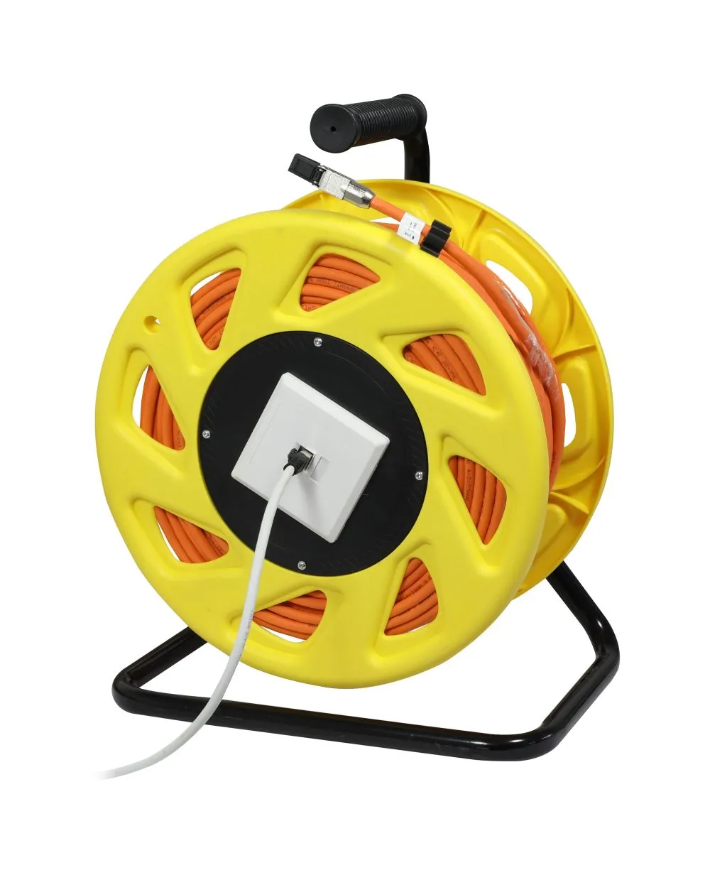 Kabeltrommel, CAT6A, 90m, CAT7A Rohkabel S-STP(S/FTP), mit 1x Buchse/Stecker RJ45(CAT6A), LSZH, Synergy 21 – Bild 2