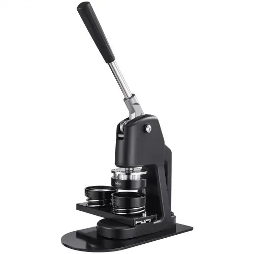 VEVOR Buttonmaschine Knopfmachermaschine Badge Punch Press 32 / 58 / 75 mm, Pinmaker mit 300 Buttonteilen & Kreisschneider & Zauberbuch & verstärkter ergonomischer Griff, DIY Badge Machine schwarz – Bild 8