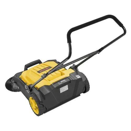 VEVOR Kehrmaschine Manuell, Handkehrmaschine mit 650 mm Arbeitsbreite, 18,9-L-Kehrbehälter & Verstellbarem Klappgriff, Bodenreinigungsmaschine für Höfe, Gehwege, Terrassen & Garagen – Gelb – Bild 8