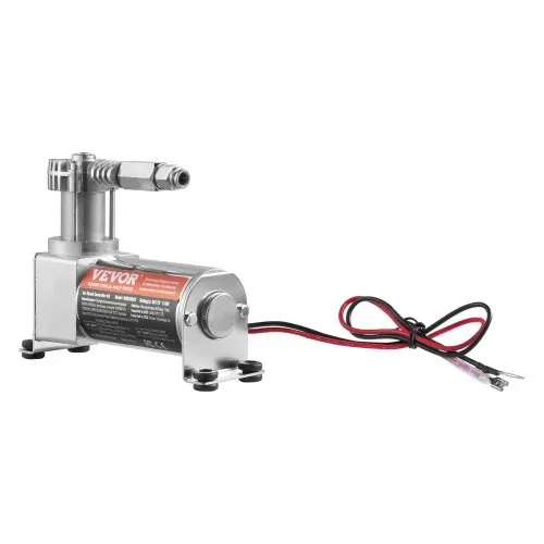 VEVOR Luftdruckstoßdämpfer Set 12 V 100 PSI Bord-Luftkompressorsystem, Luft Kompressor System Luftfederungskompressor Kit mit Einpfadsystem & Druckmesser & Luftleitung für Lkws Transporter – Bild 8