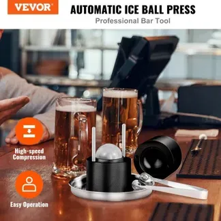 VEVOR Eiswürfelbereiter Eiswürfelformen Satz 60 mm, Eiswürfelform Eiskugelform mit Eiszange & Tropfschale, Alu Schwarze Strapazierfähige Eiswürfelformen Eiswürfelbehälter Whisky Americano, Saft VEVOR Eiswürfelbereiter Eiswürfelformen Satz 60 mm, Eiswürfelform Eiskugelform mit Eiszange & Tropfschale, Alu Schwarze Strapazierfähige Eiswürfelformen Eiswürfelbehälter Whisky Americano, Saft