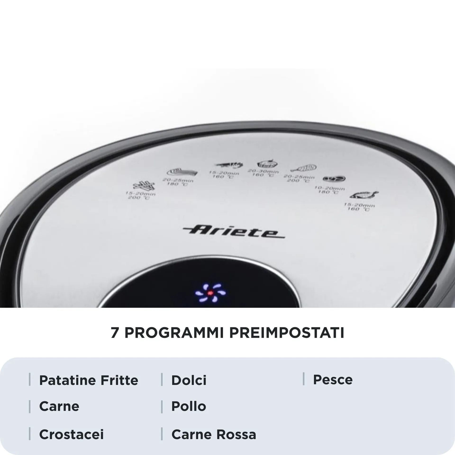 Ariete 4618/00 Einzelbild 7 l Eigenständig 1800 W Heißluftfritteuse Schwarz – Bild 5