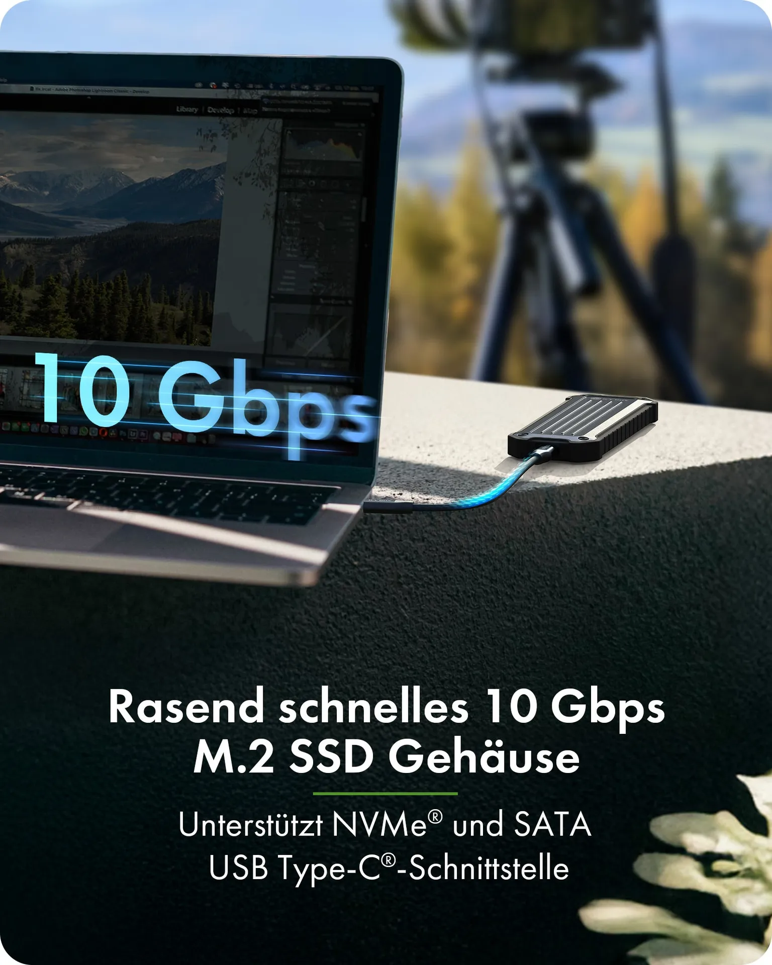 ICY BOX M.2 NVMe/SATA SSD Enclosure staub- und stoßfest – Bild 4