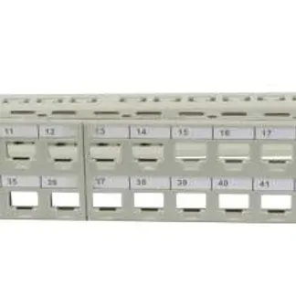 Keystone, Modulträger, 19″Patchpanel für 48xTP-Modul, 1HE(t95mm), Lichtgrau, Synergy 21, Keystone, Modulträger, 19″Patchpanel für 48xTP-Modul, 1HE(t95mm), Lichtgrau, Synergy 21,