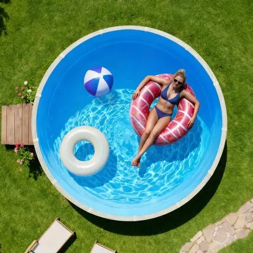 VEVOR Poolinnenfolie 3,6 m, Poolfolie für 90 cm Wandhöhe, Ersatzfolie aus PVC, Innenhülle 0,4 mm Stärke, Schwimmbadfolie Überlappend, Austauschfolie, Geeignet für Oberirdische Pools, Blau – Bild 7