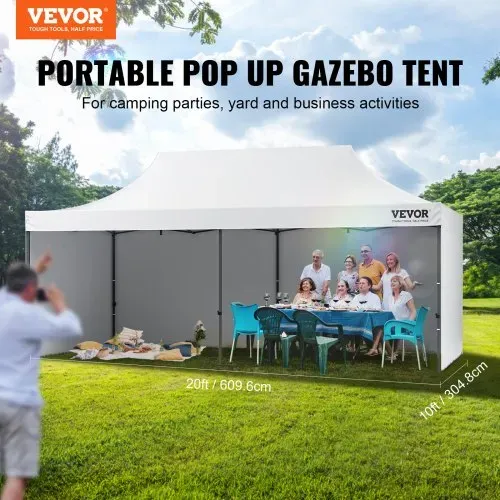 VEVOR Pavillon 304,8×609,6x320cm Gartenzelt 500D PU-Silber-Gewebe Faltpavillon höhenverstellbar inkl. Aufbewahrungstasche Partyzelt 12-16 Personen Pop up Zelt Gartenpavillon für Campingausflug VEVOR Pavillon 304,8×609,6x320cm Gartenzelt 500D PU-Silber-Gewebe Faltpavillon höhenverstellbar inkl. Aufbewahrungstasche Partyzelt 12-16 Personen Pop up Zelt Gartenpavillon für Campingausflug
