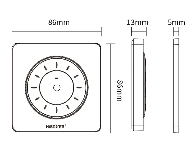 Synergy 21 LED Fernbedienung Rotating Wheel Remote 2,4GHz (b) dual white (CCT) *Milight/Miboxer* – Bild 3