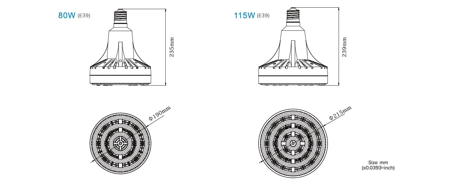 Synergy 21 LED High Bay 115W CW E40 – Bild 4