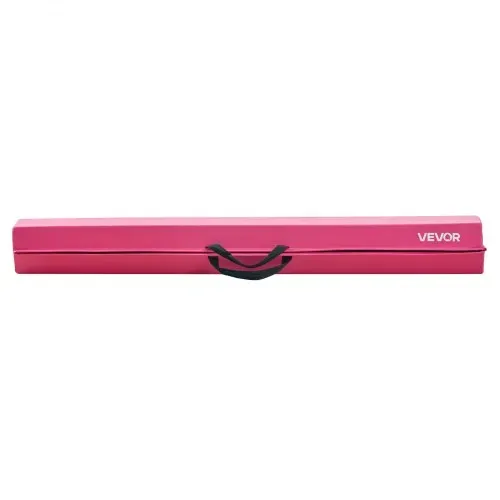 VEVOR Schwebebalken Gymnastik Kinder klappbar 233 cm, 90,7 kg belastbarer Gymnastikbalken mit rutschfesten Unterseiten, Balance Balken Balancierbalken mit Tragetasche für Fitnessstudio, Rosa – Bild 8
