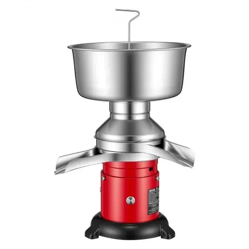 VEVOR Elektrischer Milchabscheider 40 W, 60 L/H Milchseparator mit Runder Standfuß Tastensteuerung, 10500 U/min Trennmaschine für Milch, Milchzentrifuge aus 304 Edelstahl mit 4,5L Milchtank für Küche – Bild 10