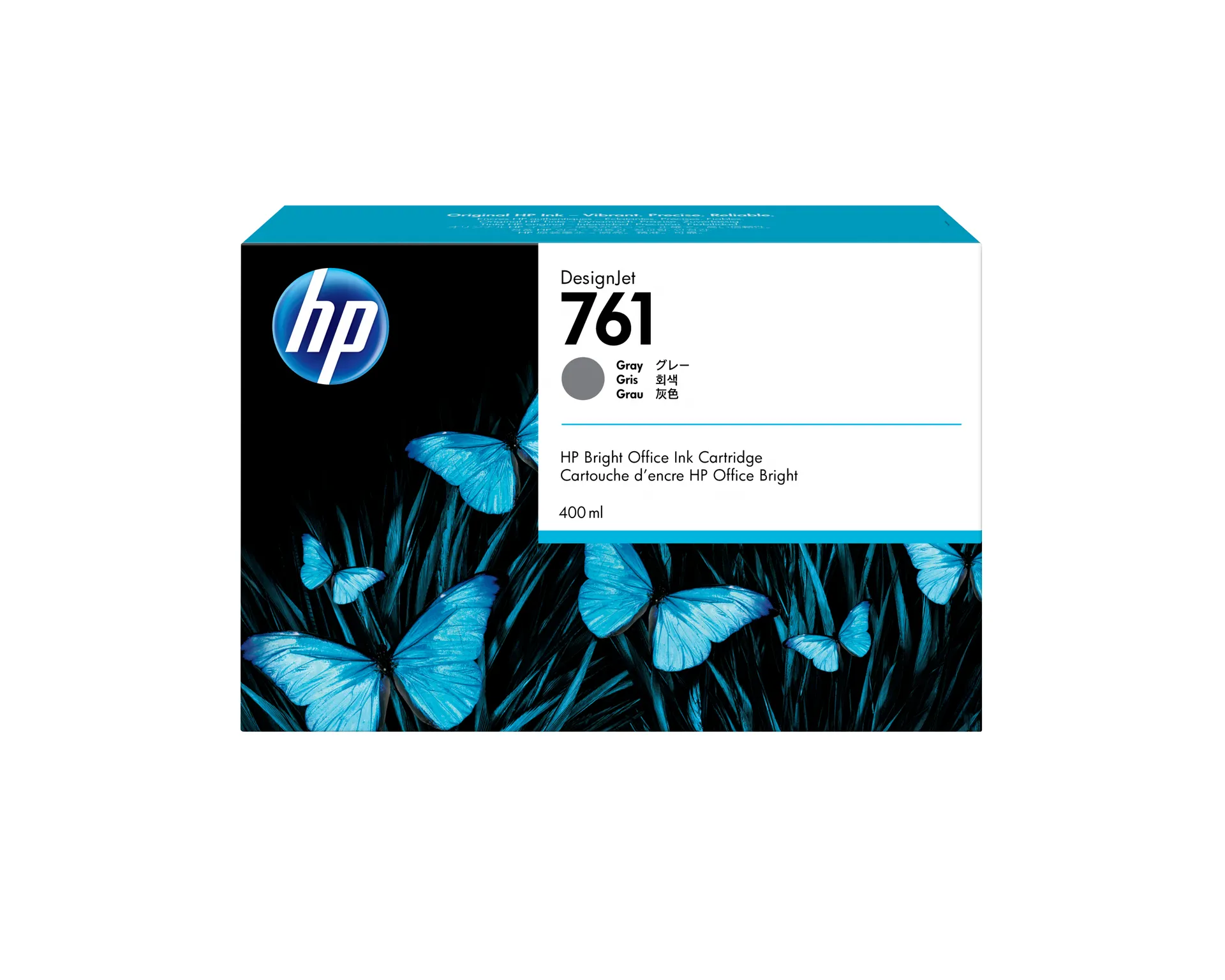 HP 761 Grau DesignJet Druckerpatrone, 400 ml HP 761 Grau DesignJet Druckerpatrone, 400 ml