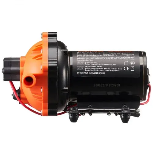 VEVOR 12-V-Membranpumpe, 18,93 L/min, 5-Kammer-DC-Wasserpumpe mit automatischem Druckschalter 40–100 PSI einstellbar, 70 PSI, 1/2 Zoll MNPT-Anschluss, für Wohnmobil, Yacht, Imbisswagen, Camper, Marine – Bild 10
