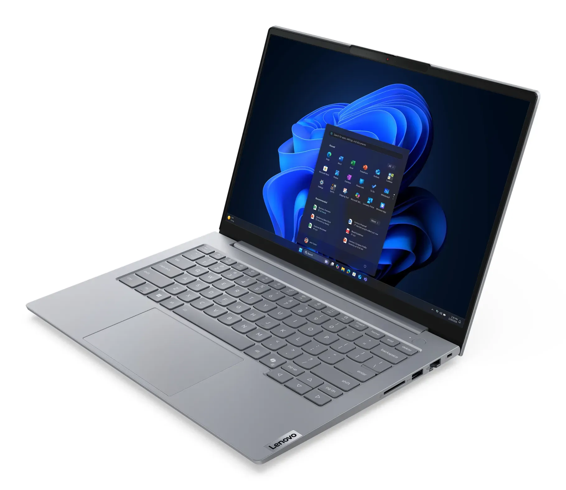 Lenovo ThinkBook 14 G9 AHP AMD Ryzen™ 5 220 Laptop 35,6 cm (14") WUXGA 32 GB DDR5-SDRAM 512 GB SSD Wi-Fi 7 (802.11be) Windows 11 Pro Deutsch Grau – Bild 3
