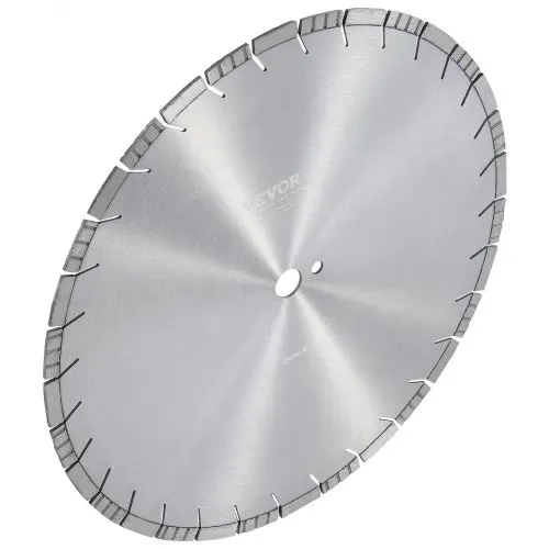 VEVOR Diamantsägeblatt Betonsägeblatt 45 cm für Nass- oder Trockenarbeiten, 12 mm Diamantsegmentsägeblatt mit schrägen Zähnen, Mittellochdurchmesser 25,4 mm, für Beton, Zementplatten, Fliesen, Ziegel – Bild 9