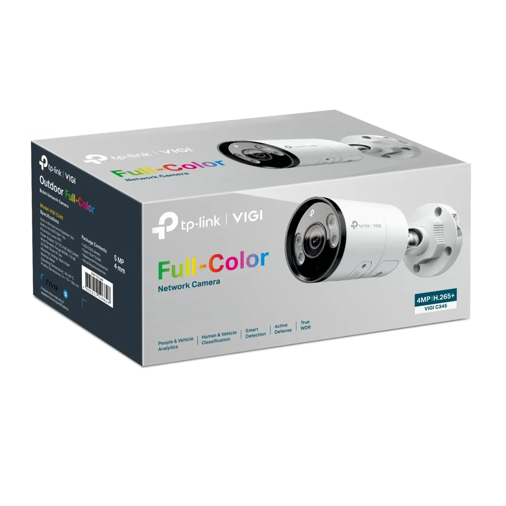 TP-Link - 4MP Outdoor Bullet Network Camera - VIGI VIGI C345(2.8mm) – Bild 4