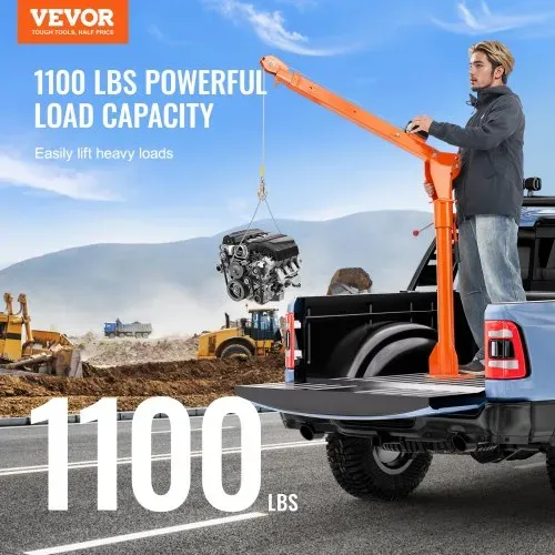 VEVOR Ladekran elektrisch, 499kg, Pickup-Kran mit elektrischer Seilwinde 1587 kg, Hebekran aus Stahl für Pickup-Trucks, 360° schwenkbar, zum Heben von Gütern auf der Baustelle oder in der Fabrik VEVOR Ladekran elektrisch, 499kg, Pickup-Kran mit elektrischer Seilwinde 1587 kg, Hebekran aus Stahl für Pickup-Trucks, 360° schwenkbar, zum Heben von Gütern auf der Baustelle oder in der Fabrik