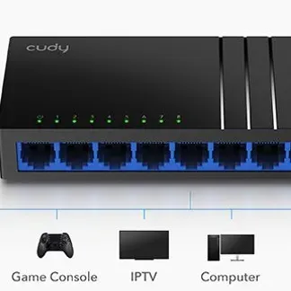 Cudy 8-Port Gigabit Desktop Switch, GS108D Cudy 8-Port Gigabit Desktop Switch, GS108D