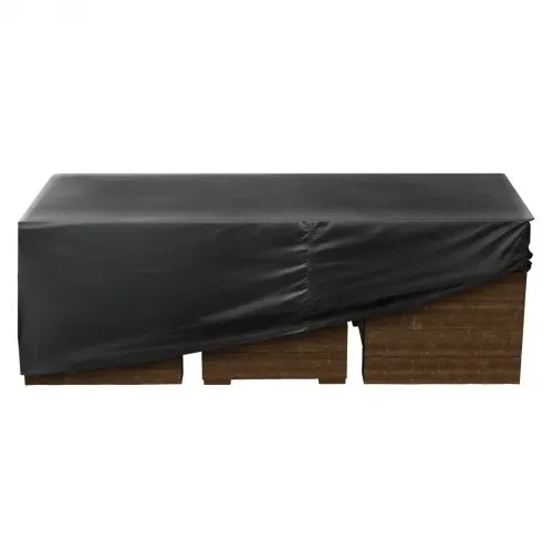 VEVOR Abdeckung Schutzhülle für Terrassenmöbel Gartenmöbel aus Oxford-Gewebe wasserfeste rechteckige Terrassentischabdeckungen mit Belüftung für jedes Wetter, Abdeckplane (188 x 120 x 71 cm) – Bild 10